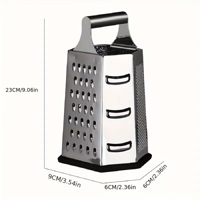 MyBru Paslanmaz Çelik 6 Taraflı Çok İşlevli Rende (Dilimleyici)