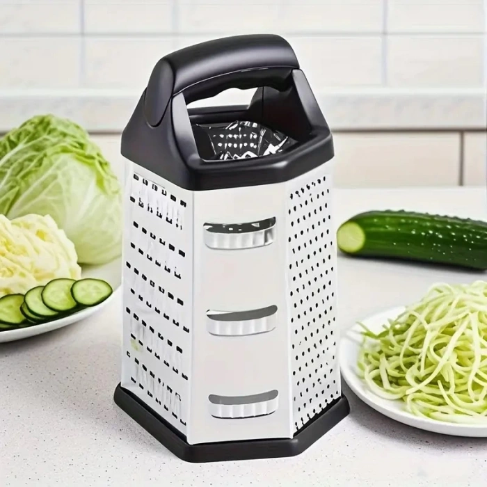 MyBru Paslanmaz Çelik 6 Taraflı Çok İşlevli Rende (Dilimleyici)