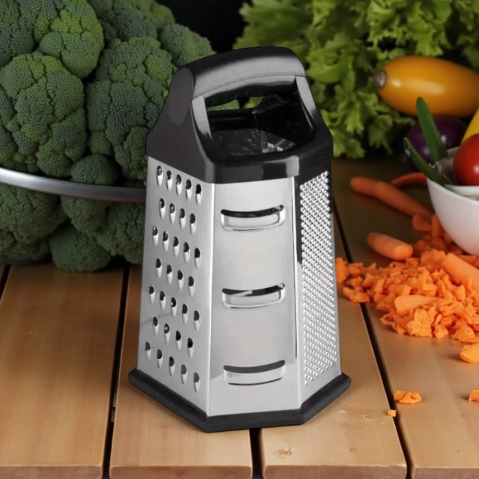 MyBru Paslanmaz Çelik 6 Taraflı Çok İşlevli Rende (Dilimleyici)