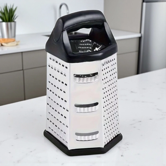 MyBru Paslanmaz Çelik 6 Taraflı Çok İşlevli Rende (Dilimleyici)