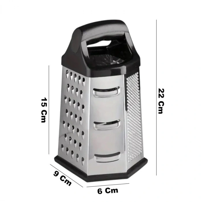 MyBru Paslanmaz Çelik 6 Taraflı Çok İşlevli Rende (Dilimleyici)