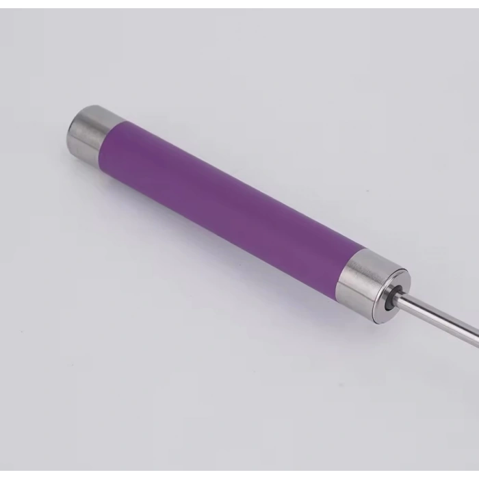 MyBru Paslanmaz Çelik Lila Yaylı Yarı Otomatik El Çırpıcısı