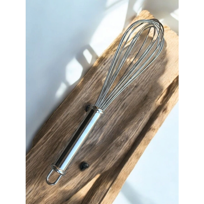 MyBru Paslanmaz Çelik Metal Saplı El Çırpıcısı (Blender) (Büyük Boy)