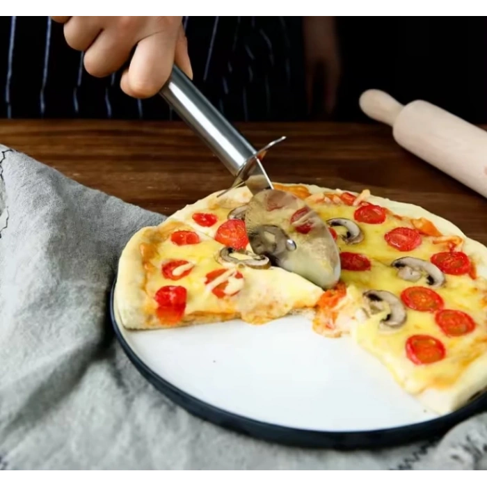 MyBru Paslanmaz Çelik Pizza ve Hamur Kesici (Büyük Boy)