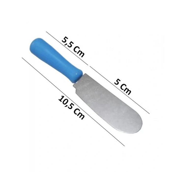 MyBru Paslanmaz Çelik Plastik Saplı 6lı Kahvaltı Bıçağı (Karışık Renk)