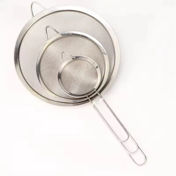 MyBru Paslanmaz Çelik Pratik 3lü Çay Süzgeci 6 7 8 Cm