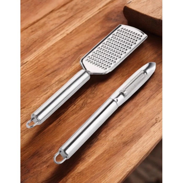 MyBru Paslanmaz Çelik Rende ve Soyacak Penir Çikolata Zencefil Patates Limon Rende ve Soyacak 2li Set