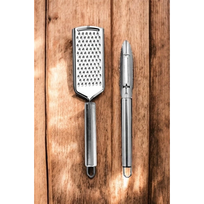 MyBru Paslanmaz Çelik Rende ve Soyacak Penir Çikolata Zencefil Patates Limon Rende ve Soyacak 2li Set