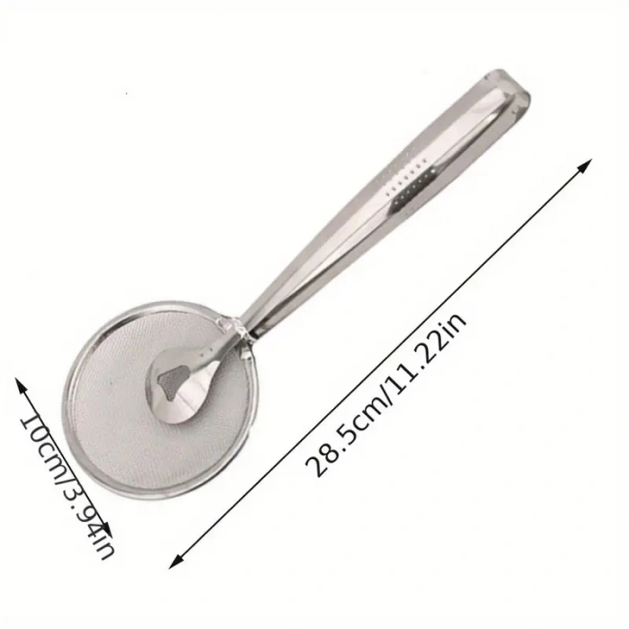 MyBru Paslanmaz Metal Süzgeçli Kızartma Maşası