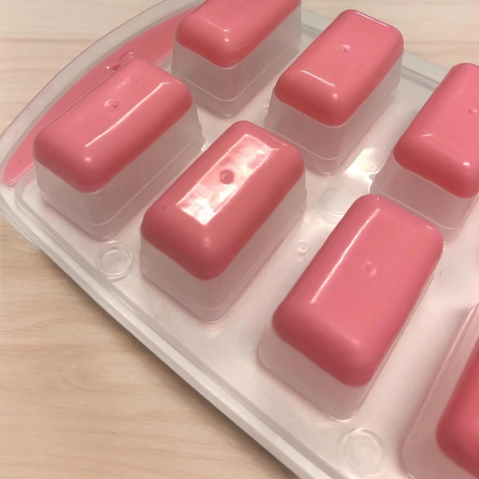 MyBru Pembe Slikon Tabanlı Dikdörtgen Model 12 Hazneli Buz Kalıbı