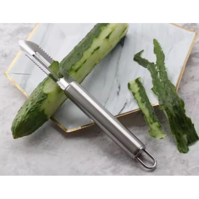 MyBru Pratik Paslanmaz Çelik Çok Fonksiyonlu Patates Meyve ve Sebze Soyucu