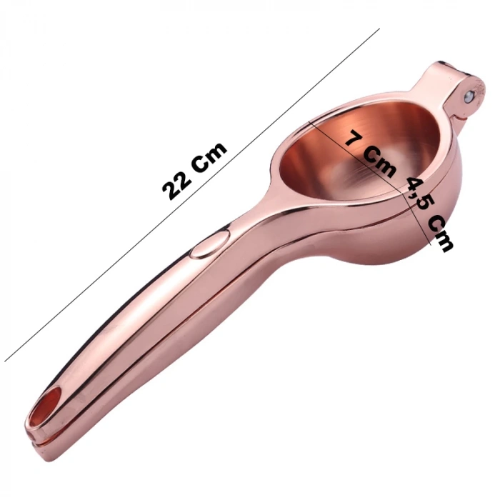 MyBru Rose Paslanmaz Çelik Limon Sıkacağı Narenciye sıkacağı (Büyük Boy)