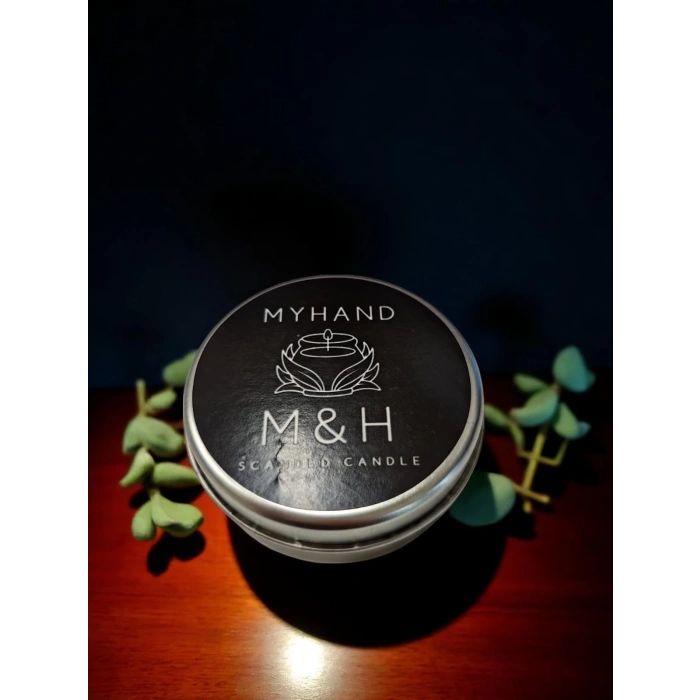 MyHand Soyawax Gümüş Teneke Mum Kokusuz Kutu Mum 60 Gr