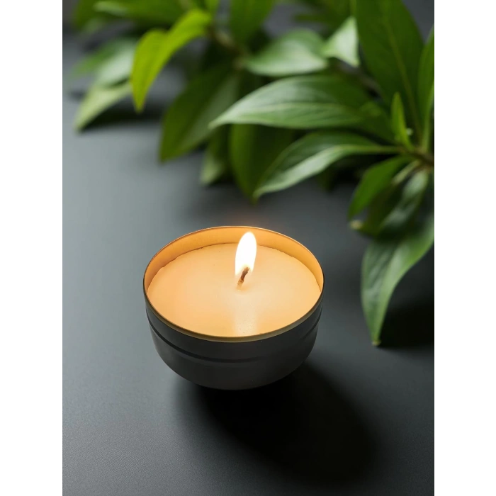 MyHand Soyawax Siyah Teneke Mum Lady Musk Esans Kokulu Kutu Mum 60 Gr