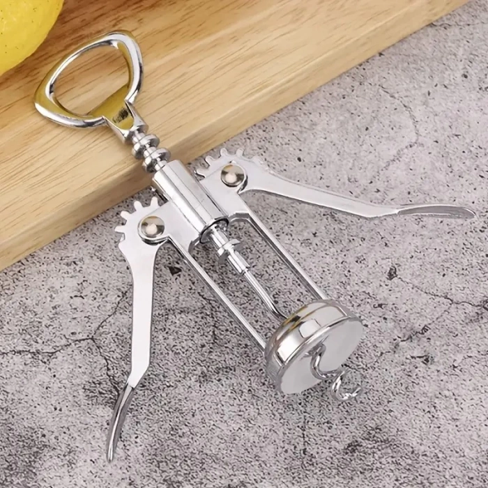 Professional Krom Tirbuşon Metal Tirbüşon Şarap Şişe Açacağı Türbişon Tirbişon