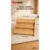 ByMyHand Bambu Ahşap 3 Katlı Baharatlık Standı