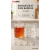 ByMyHand Cam Bombeli Kabarcıklı Su Bardağı 2li Set 330 Ml