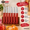 ByMyHand Kırmızı Meyve Bıçağı 6lı Set