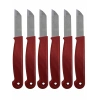 ByMyHand Kırmızı Meyve Bıçağı 6lı Set
