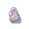 ByMyHand Metal Lila Kilitli Unicorn Temalı Kulplu Kumbara 17 x 16Cm