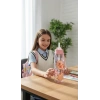 ByMyHand Pembe Hayvan FigürlüTaşıma Kulplu Kilit Kapaklı Pipetli Suluk Okul Matarası 1000 Ml