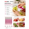 ByMyHand Pembe Meyve Bıçağı 6lı Set