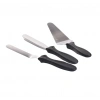 MyBru Paslanmaz Çelik Kaymaz Saplı 3lü Spatula Seti