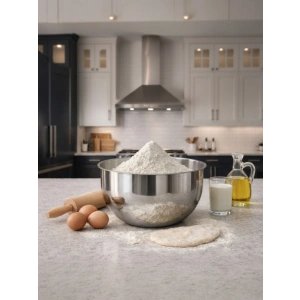 MyBru 430 Paslanmaz Çelik Karıştırma Kabı 19 Cm Çırpma Yoğurma Hamur Salata Pişirme Kasesi