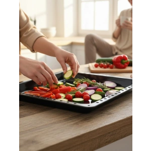 MyBru Emaye Ankastre Fırın Tepsisi 44.5x37.5x3.3 Cm