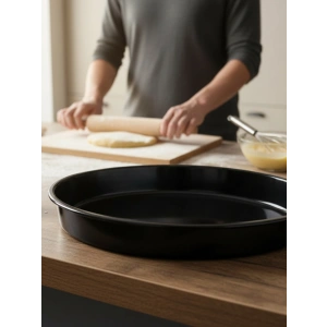 MyBru Emaye Yuvarlak Fırın Tepsisi 34 x 5 Cm