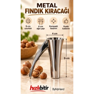 ByMyHand Metal Fındık Kıracağı 9 - 4 Cm