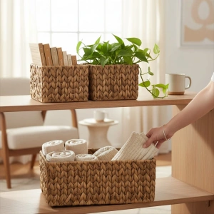 MyBru Çok Amaçlı 3lü Hasır Sepet