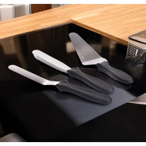 MyBru Paslanmaz Çelik Kaymaz Saplı 3lü Spatula Seti