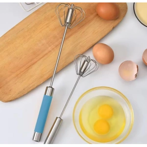 MyBru Paslanmaz Çelik Turkuaz Yaylı Yarı Otomatik El Çırpıcısı