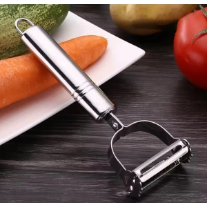 MyBru Pratik Paslanmaz Çelik Çift Jülyen Patates Meyve ve Sebze Soyucu