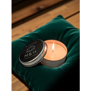 MyHand Soyawax Gümüş Teneke Mum Lady Musk Esans Kokulu Kutu Mum 60 Gr