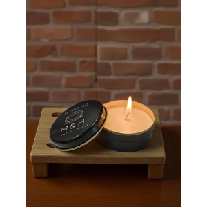 MyHand Soyawax Siyah Teneke Mum Gül Güzeli Esans Kokulu Kutu Mum 60 Gr