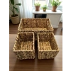 MyBru Çok Amaçlı 3lü Hasır Sepet