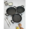 MyBru Döküm Omlet Tava 3lü Set 18-20-22 Cm