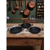 MyBru Döküm Omlet Tava 3lü Set 18-20-22 Cm