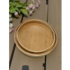 MyBru Yuvarlak Bambu Tepsi 2li Set