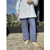 Kayra Beli Lastikli Keten Rahat Pantolon