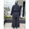 SİYAH G9137 Oysho Kumaş Kap Pantolon Takım
