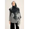 SİYAH Maisa Katre 70x190 Pamuk İpek Şal