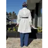 Misswhence Drape Detaylı Kemerli Gömlek 39305