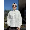 Almarwah Çift Cepli Asimetrik Poplin Gömlek 101003