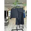 Zems Güpürlü Saten Etek Bluz Takım 2T079