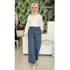 Clande Taş Detaylı Denim Pantolon