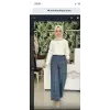 Clande Taş Detaylı Denim Pantolon