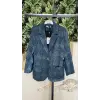 Clande Taş Detaylı Denim Ceket